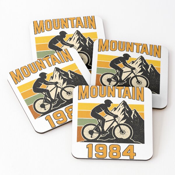 Item preview, Mountain 1984 Retro MTB Cycling Artwork designed and sold by Qbi Cycle & Co. – Cycling Apparel & Accessories.