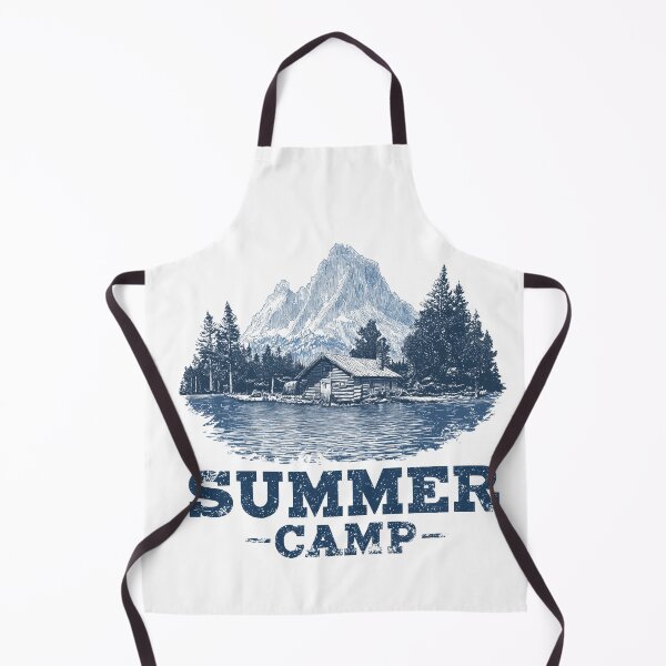 Item preview, Summer Camp – Vintage Mountain Lake Cabin Illustration Outdoors Adventure Graphic designed and sold by StickerHavenn.
