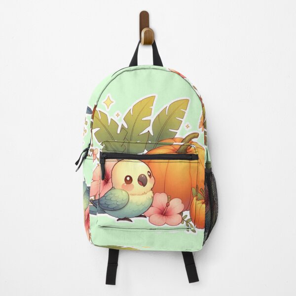 Item preview, Autumn Pumpkin Parrot – Cute Tropical Fall Bird Illustration designed and sold by Sugar Wisdom .