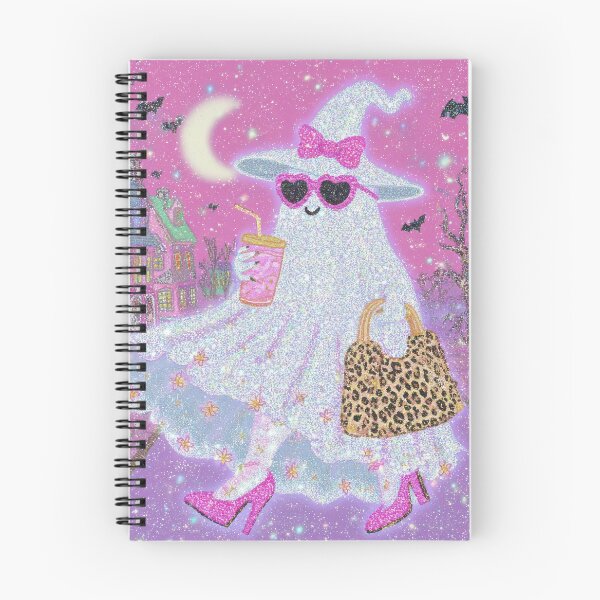 Item preview, Glitter Glam Ghost – Sparkly Pink Halloween Fashion Design designed and sold by baucestudio.