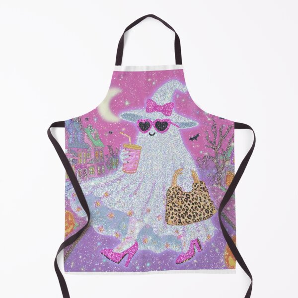 Item preview, Glitter Glam Ghost – Sparkly Pink Halloween Fashion Design designed and sold by baucestudio.