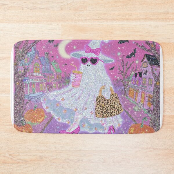 Item preview, Glitter Glam Ghost – Sparkly Pink Halloween Fashion Design designed and sold by baucestudio.
