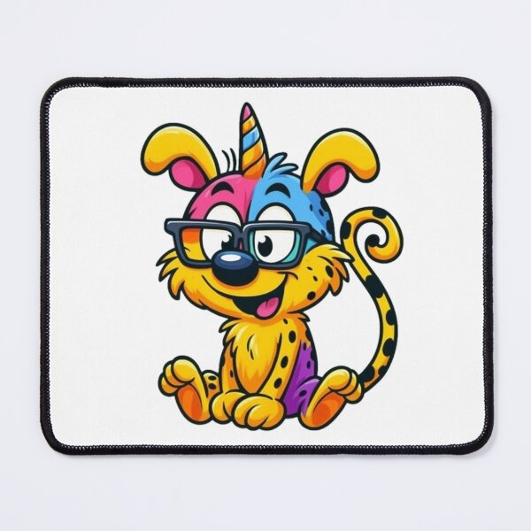 Item preview, Marsupilami Unicorn Rainbow Glasses | Colorful Cute Cartoon Animal designed and sold by MarsupilamiFans.