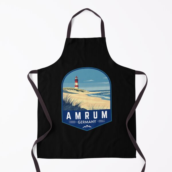 Item preview, Amrum Island in Germany, Vintage Travel Art Badge designed and sold by MaateoDesign.
