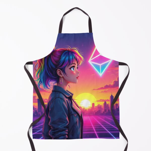 Item preview, Digital Woman of the Neon Sunset designed and sold by JonelleTshirts.