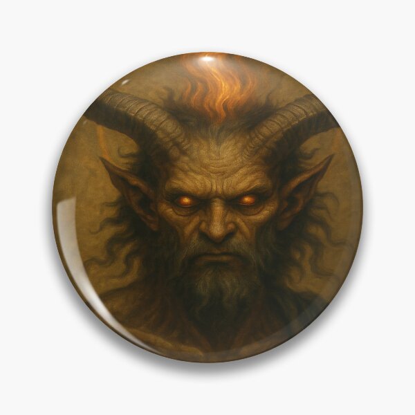Item preview, Son of Mami-Sai – Demonic God Art, Gothic Horror, Dark Occult Fantasy, Satanic Aesthetic, Hellfire Demon Portrait designed and sold by ReyDeLaCalle.