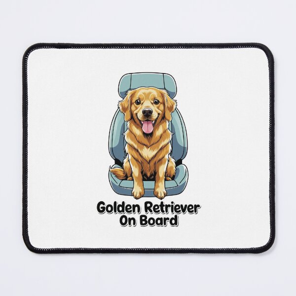 Item preview, Golden Retriever On Board | Cute Pet Travel Sticker for Dog Lovers designed and sold by KiValuate.