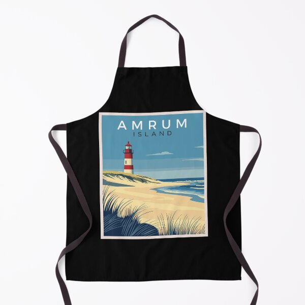 Item preview, Amrum Island in Germany, Vintage Art Travel Landscape designed and sold by MaateoDesign.