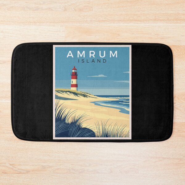 Item preview, Amrum Island in Germany, Vintage Art Travel Landscape designed and sold by MaateoDesign.