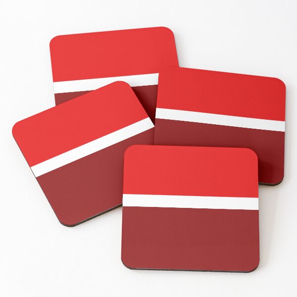 Item preview, Red White Maroon Plain Color Block Design  designed and sold by PatternTitan.