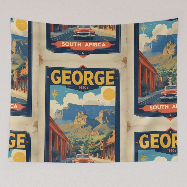 Item preview, George South Africa Vintage Travel Tourism designed and sold by TravelersGems.