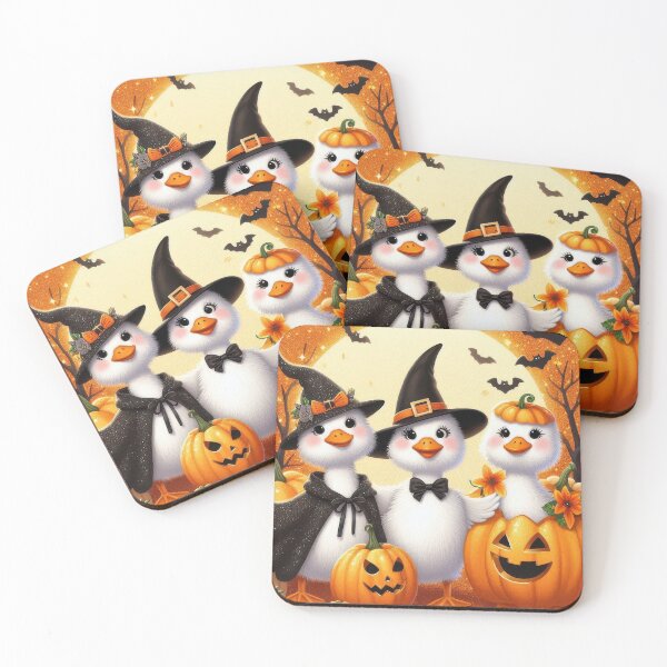 Item preview, Cute Halloween Silly Goose – Witch & Pumpkin Costume Animal Design designed and sold by baucestudio.