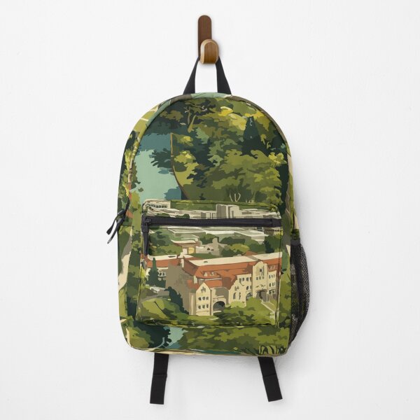 Item preview, Ann Arbor Michigan Vintage Travel Art | U of M Campus Illustration designed and sold by TuncGK.