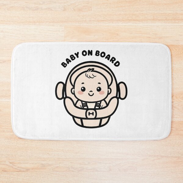 Item preview, Baby On Board | Cute Quote and Safety Inspired Car Travel Design designed and sold by KiValuate.