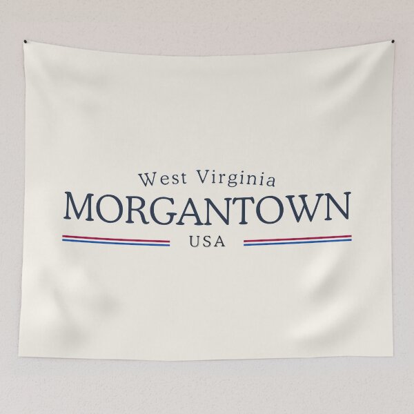 Aperçu de l'œuvre Morgantown West Virginia Heritage – Crème classique créée et vendue par buglevel.