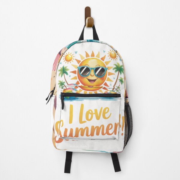Item preview, Tropical Sun with Glasses – Fun Design "I Love Summer!" designed and sold by FusiTink.