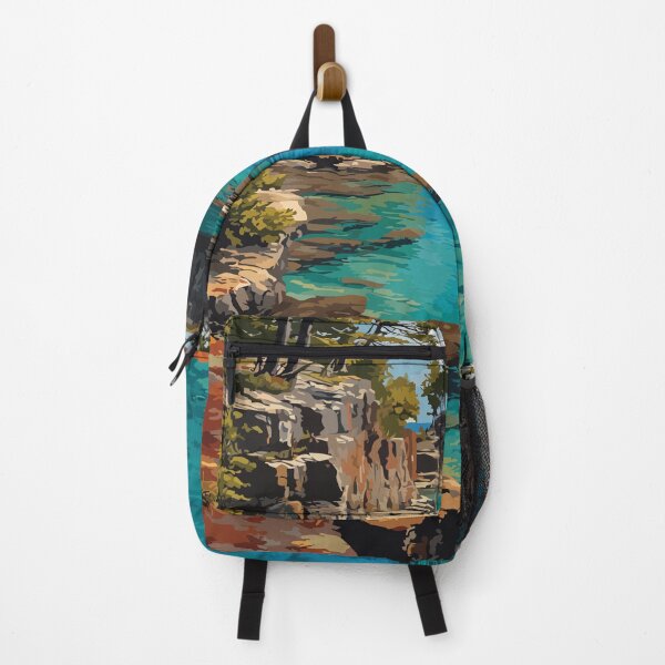 Item preview, Copper Harbor Michigan Vintage Travel Art | Keweenaw Peninsula Scenery designed and sold by TuncGK.