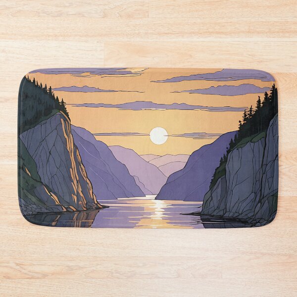 Item preview, Twilight Over the Fjord designed and sold by HorizonHues.