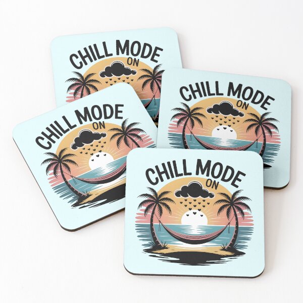 Item preview, Chill Mode On Sunset Hammock Tropical Beach Vibes Design designed and sold by NewAspect.