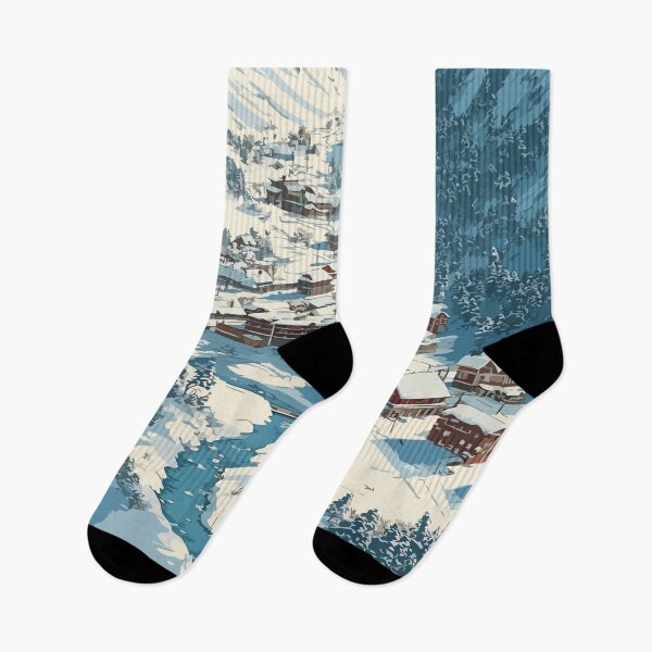 Item preview, Houghton Michigan Retro Travel Art | Keweenaw Winter Wonderland Design designed and sold by TuncGK.