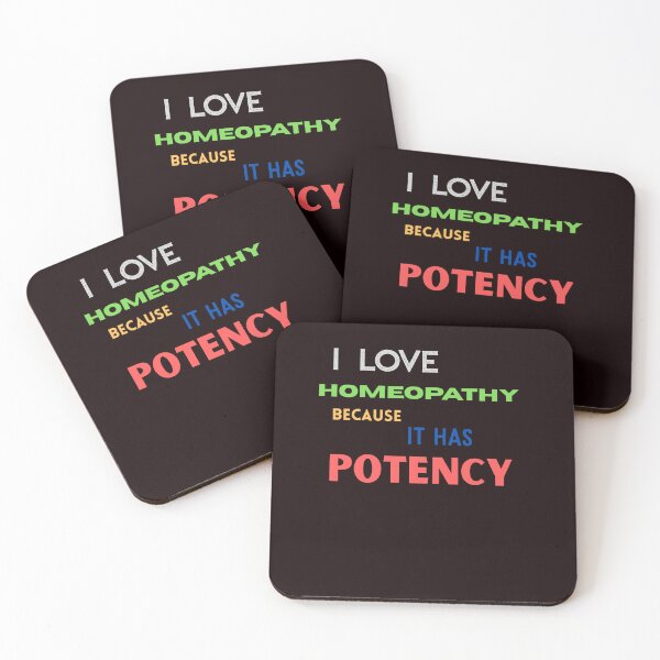 Item preview, I love homeopathy because it has potency - gifts for homeopathy fans! designed and sold by Kadurka-ideas.
