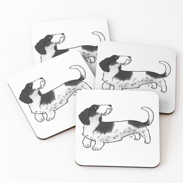 Item preview, Dog - Wire-Haired Dachshund - Piebald designed and sold by Jennifer Stolzer.