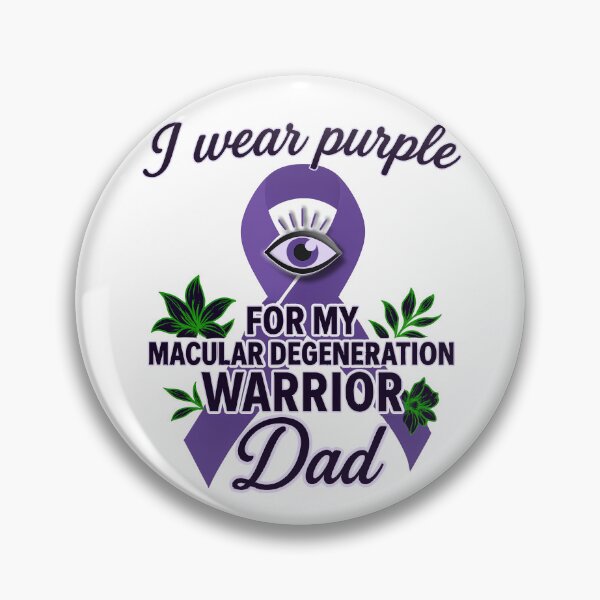 Item preview, I Wear Purple for My Macular Degeneration Warrior Dad designed and sold by Eyepatch-Jacks.
