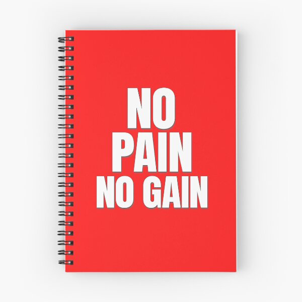 Item preview, No Pain No Gain – Hardcore Gym Motivation designed and sold by Howling Ink.