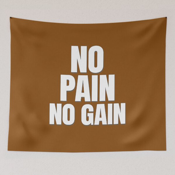 Item preview, No Pain No Gain – Hardcore Gym Motivation designed and sold by Howling Ink.