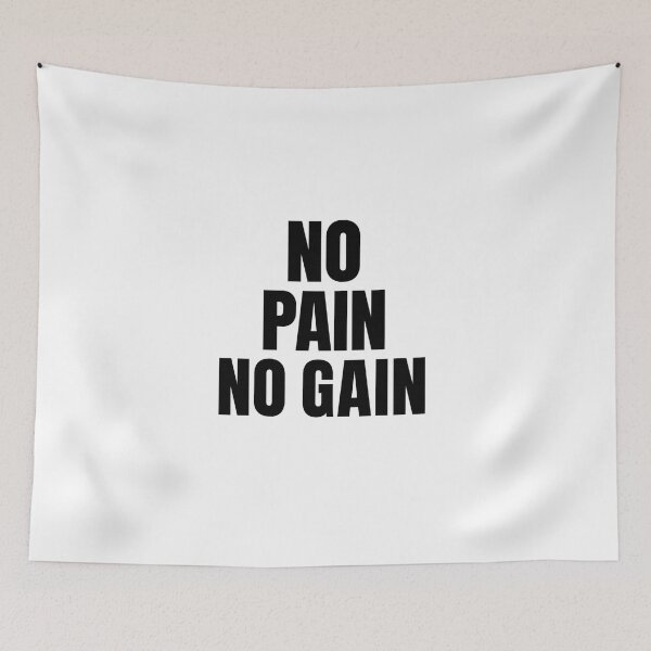 Item preview, No Pain No Gain – Hardcore Gym Motivation designed and sold by Howling Ink.