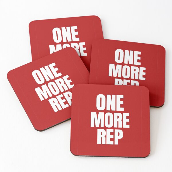 Item preview, One More Rep – Gym Motivation Quote for Relentless Lifters designed and sold by Howling Ink.