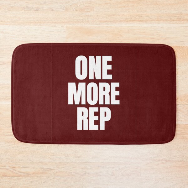 Item preview, One More Rep – Gym Motivation Quote for Relentless Lifters designed and sold by Howling Ink.