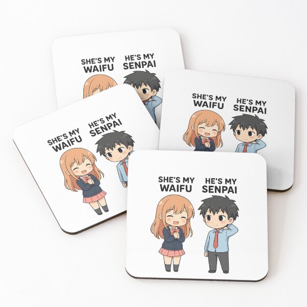 Item preview, She’s My Waifu, He’s My Senpai – Cute Anime Couple Gift for BF & GF designed and sold by zilanom.