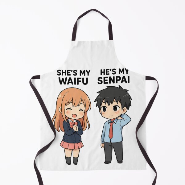 Item preview, She’s My Waifu, He’s My Senpai – Cute Anime Couple Gift for BF & GF designed and sold by zilanom.