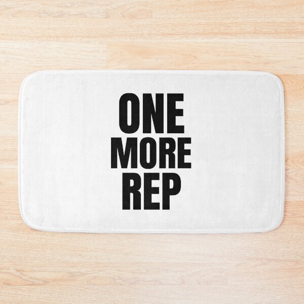 Item preview, One More Rep – Gym Motivation Quote for Relentless Lifters designed and sold by Howling Ink.