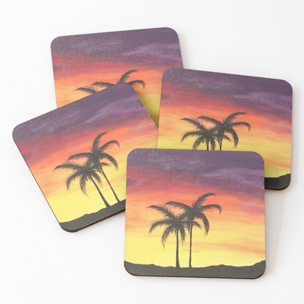 Item preview, Hawaiian Sunset with Palm Trees designed and sold by AutuminaArt.