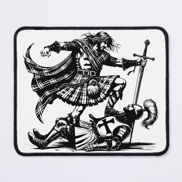 Item preview, Highlander Warrior vs Crusader – Celtic Battle Art designed and sold by CelticSoulShop.