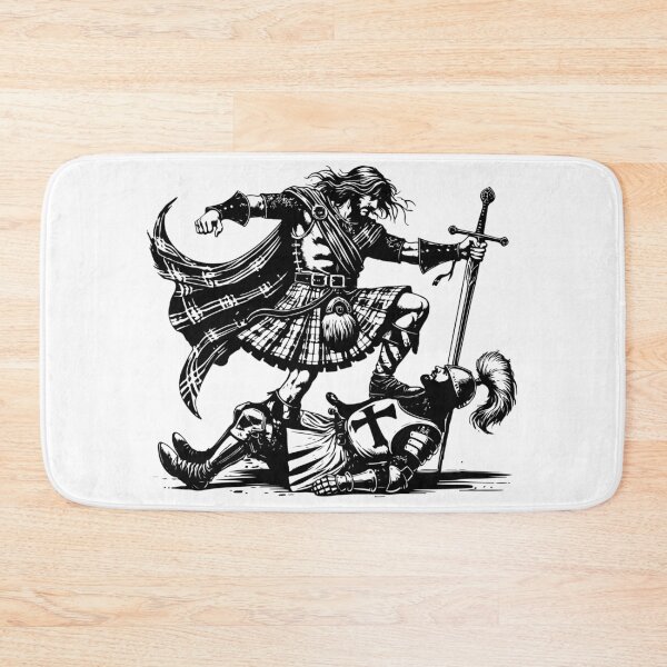 Item preview, Highlander Warrior vs Crusader – Celtic Battle Art designed and sold by CelticSoulShop.