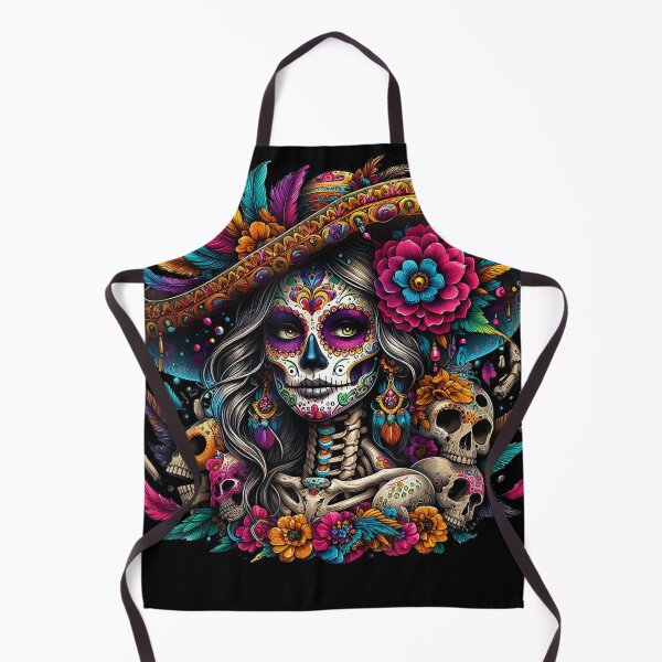 Item preview, Fall Floral Sugar Skull Women Catrina designed and sold by BASKF.