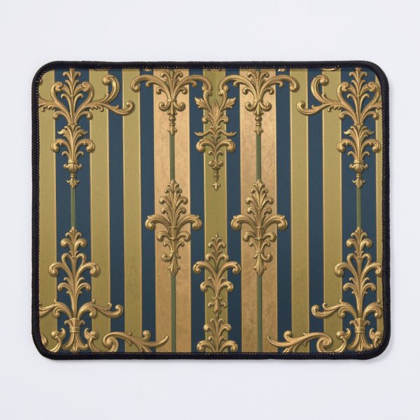 Item preview, Olive & Midnight Blue Striped Gold Baroque designed and sold by DesignsByPrnces.