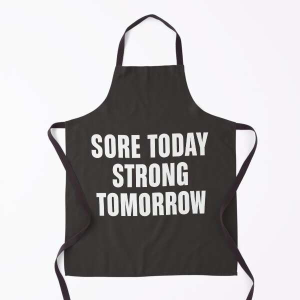Item preview, Sore Today Strong Tomorrow – Gym Motivation Typography designed and sold by Howling Ink.