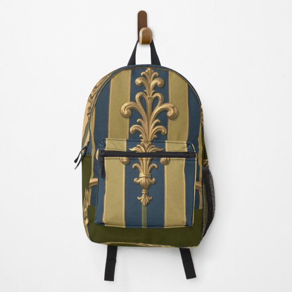 Item preview, Olive & Midnight Blue Striped Gold Baroque designed and sold by DesignsByPrnces.
