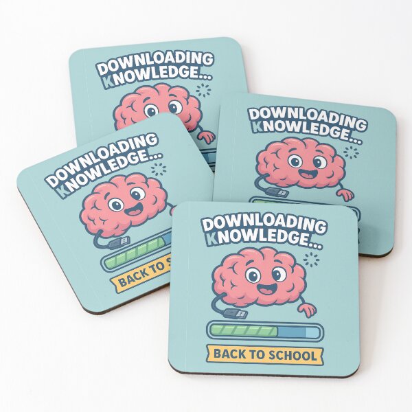 Item preview, Downloading Knowledge - Back to School – Fun Education & Student Life Design designed and sold by AddictiveDesign.
