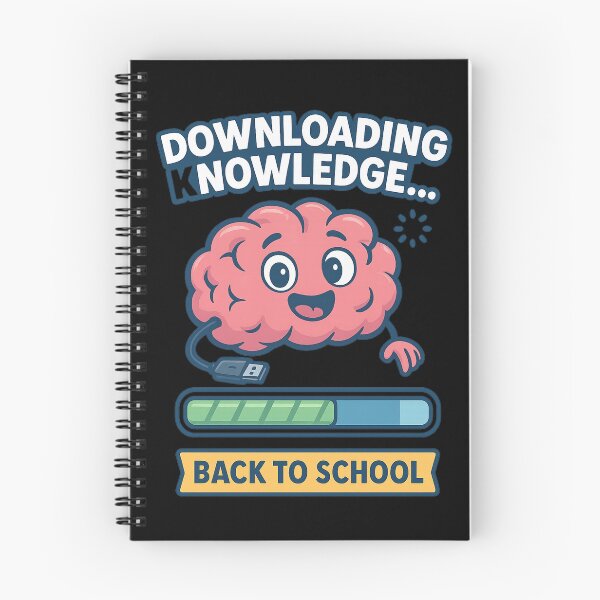 Item preview, Downloading Knowledge - Back to School – Fun Education & Student Life Design designed and sold by AddictiveDesign.