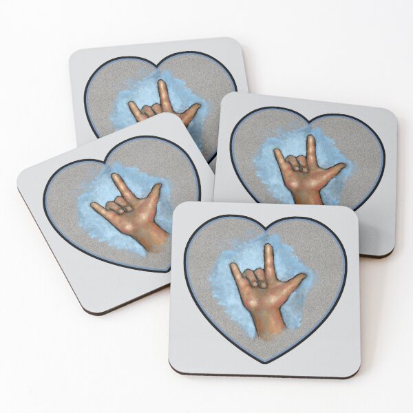 Item preview, American Sign Language, I Love You, Hand Signing, Heart, Interpret, Deaf designed and sold by JoyfulWhimsy.