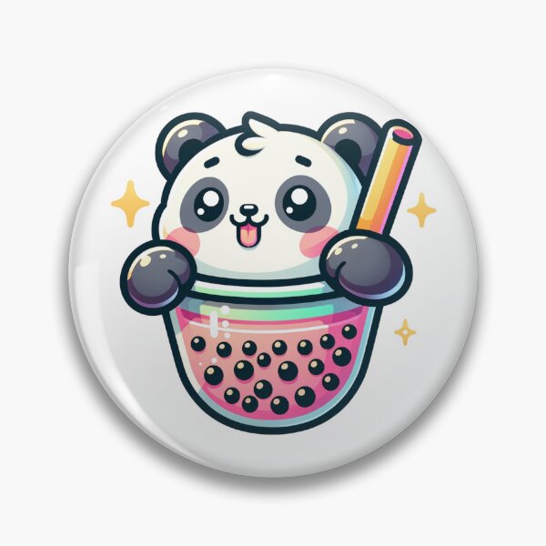 Item preview, Kawaii Panda Bubble Tea Lover Art - Cute Boba Drink Sweet Snack Design designed and sold by NSB-Design.