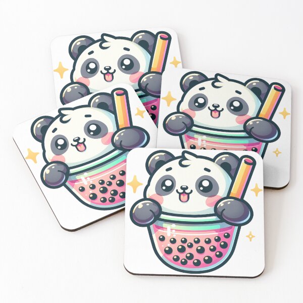 Item preview, Kawaii Panda Bubble Tea Lover Art - Cute Boba Drink Sweet Snack Design designed and sold by NSB-Design.