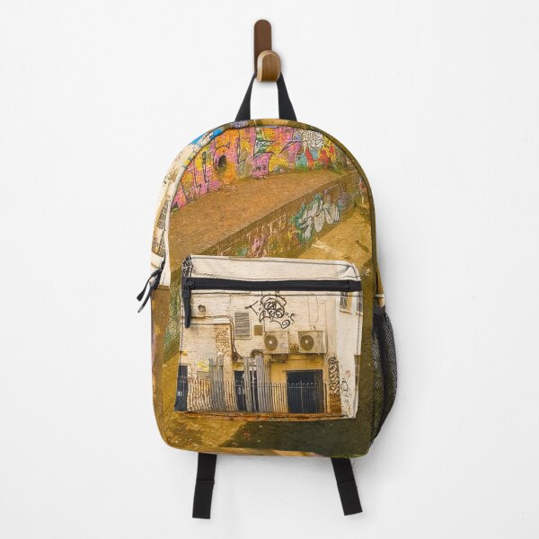 Item preview, Urban Graffiti Canal – Street Art Cityscape designed and sold by Mdlezieyes.