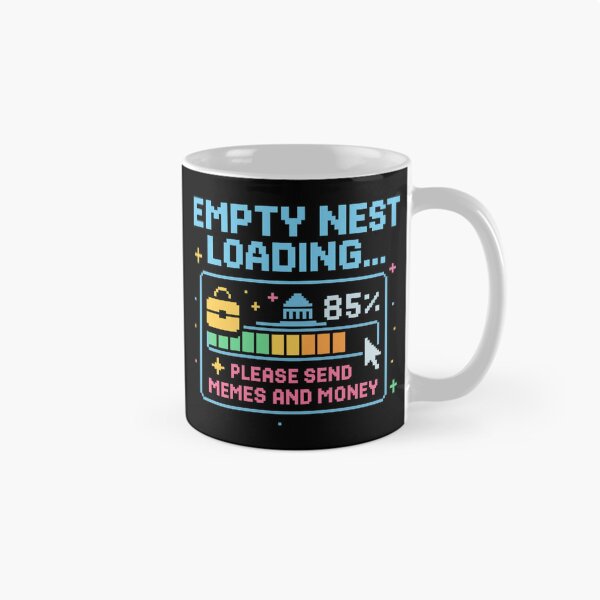 Item preview, Empty Nest Loading – Funny Retro Pixel Gamer Humor designed and sold by I AM BRO.