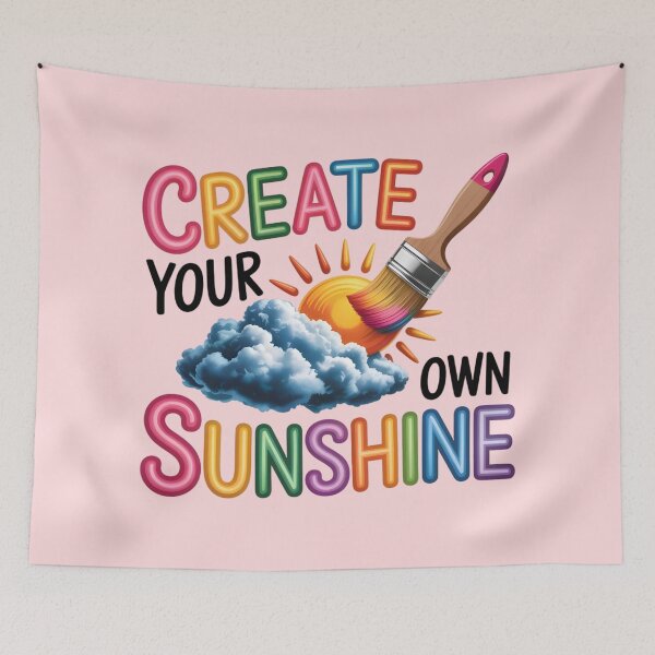 Item preview, Create Your Own Sunshine Quote – Positive Motivational Art designed and sold by NewAspect.